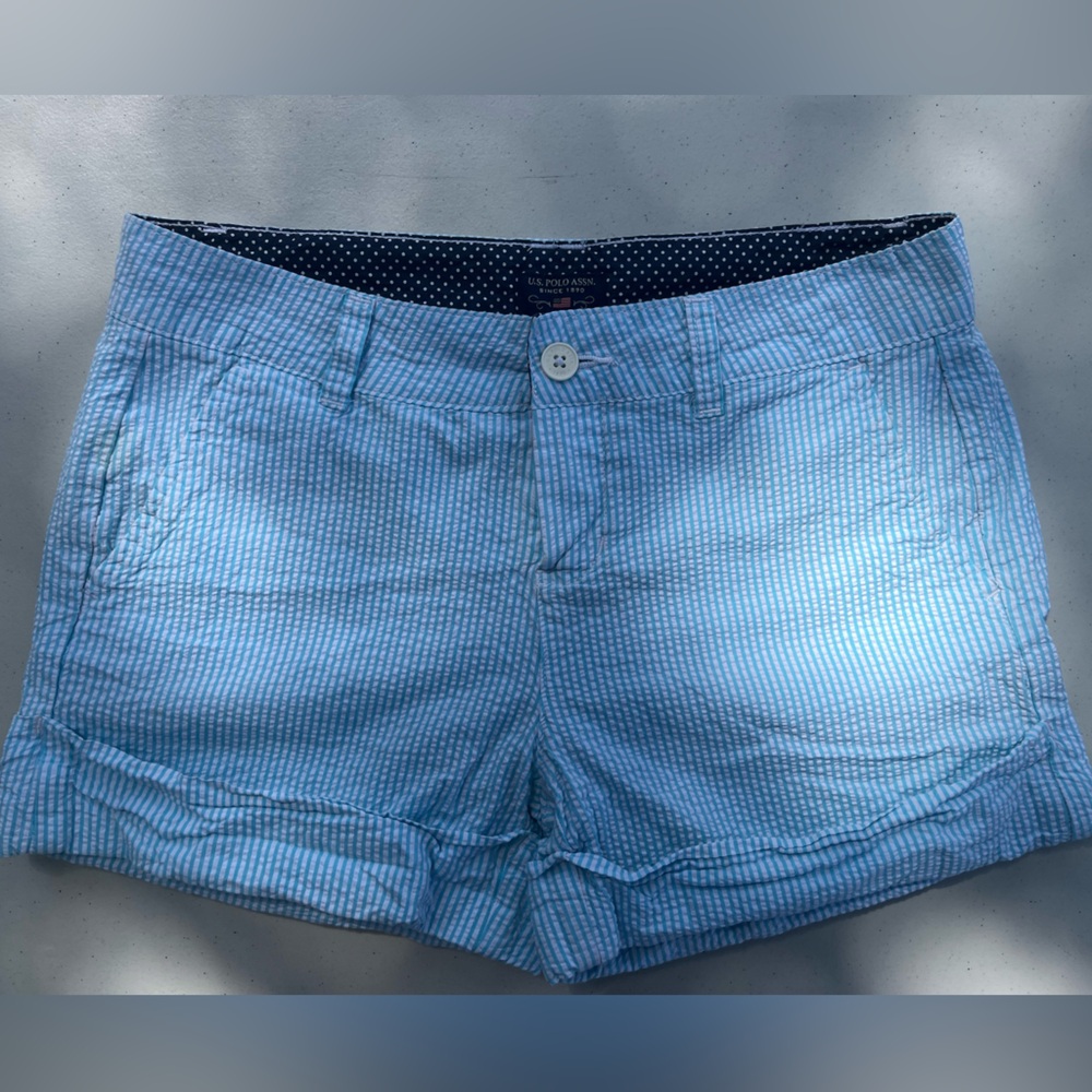 U.S. Polo Assn. Blue Striped Shorts